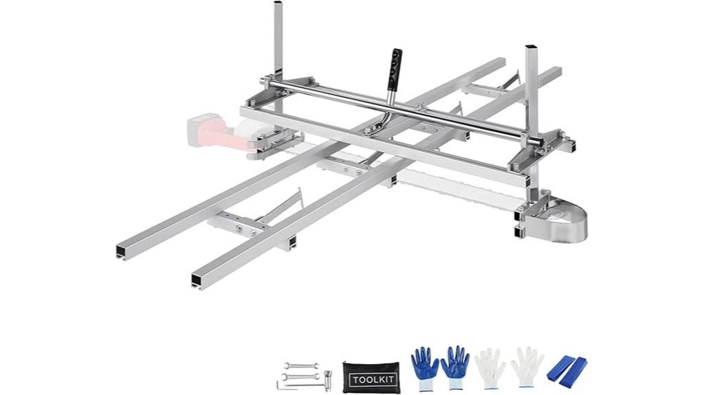chainsaw mill rail system