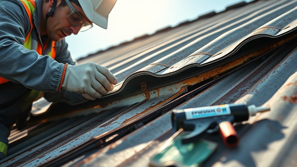 check and fix flashing leaks