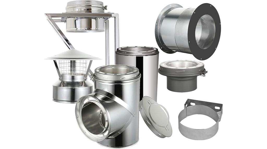 chimney kit with spark guard