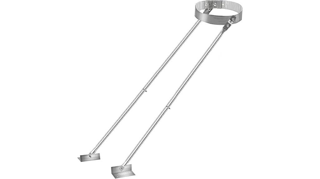 chimney pipe roof support