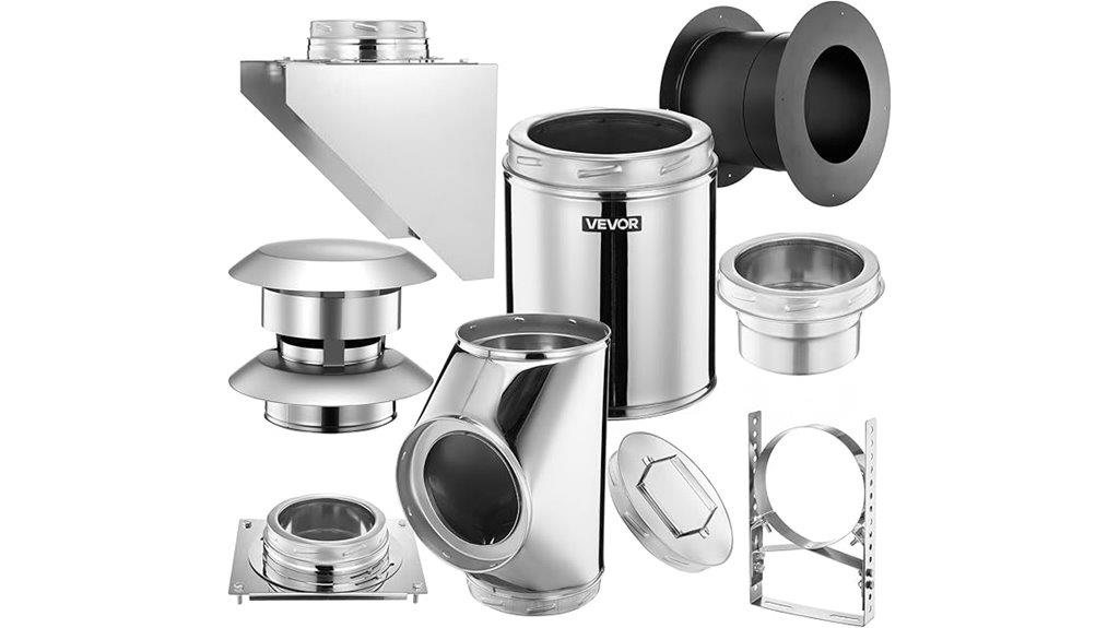 chimney pipe wall kit