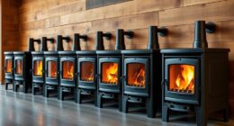 compact rear vent wood stoves