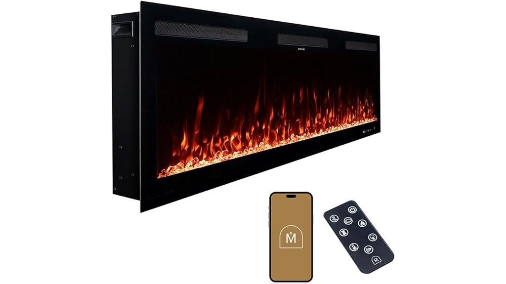 contemporary ember vibrance fireplace