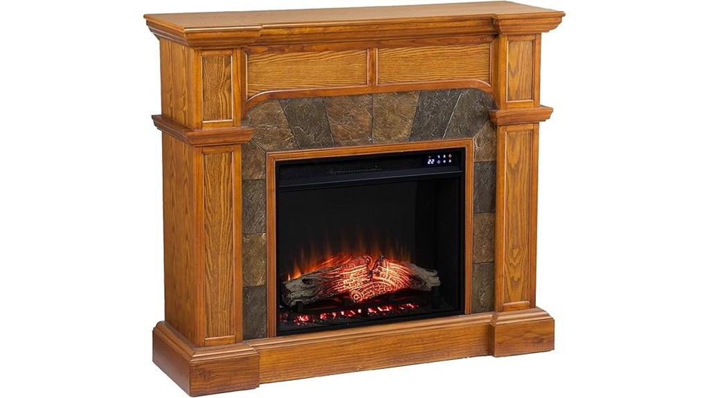 convertible corner electric fireplace