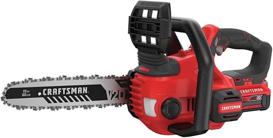 cordless chainsaw with battery