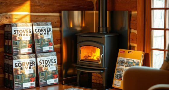 corner stove heat shield packages