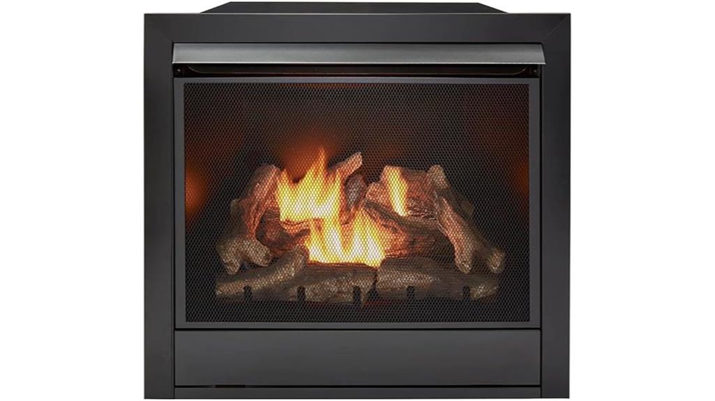 dual fuel fireplace insert
