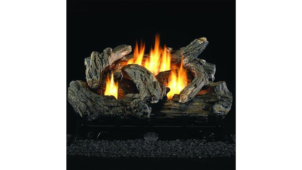 dual fuel fireplace logs