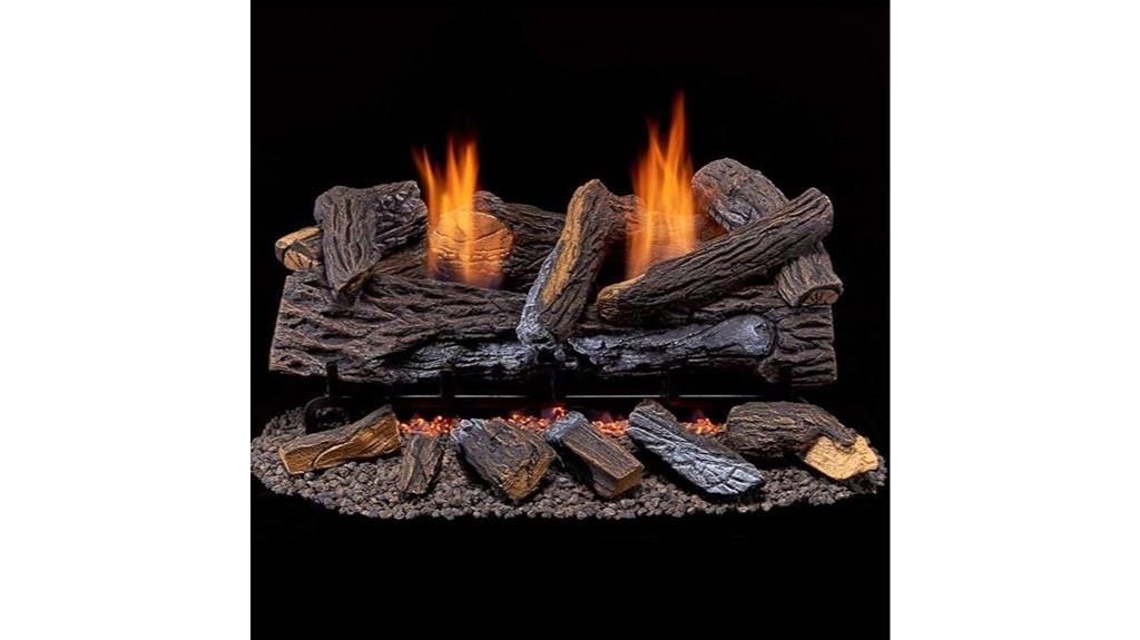 dual fuel fireplace logs