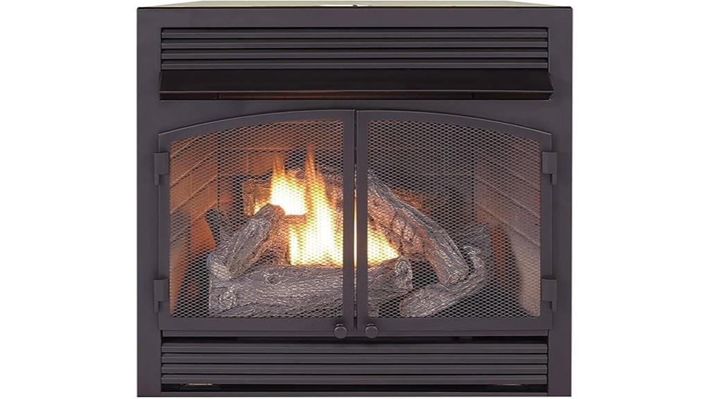 dual fuel gas fireplace insert