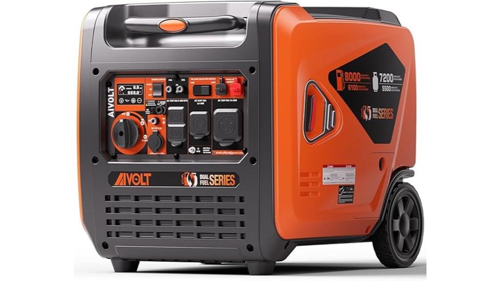 dual fuel power generator