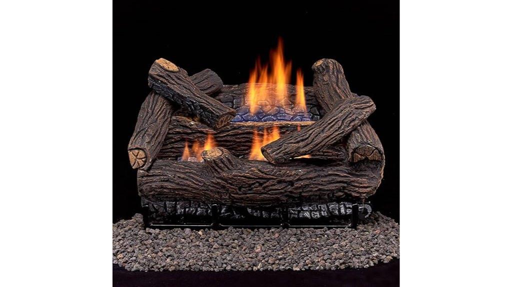 dual fuel ventless fireplace