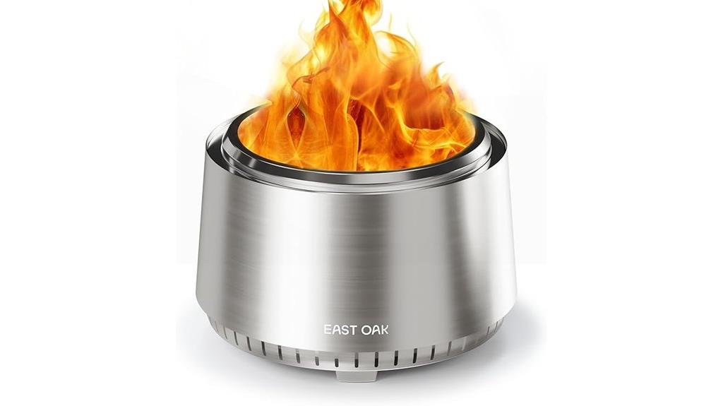 east oak smokeless fire pit