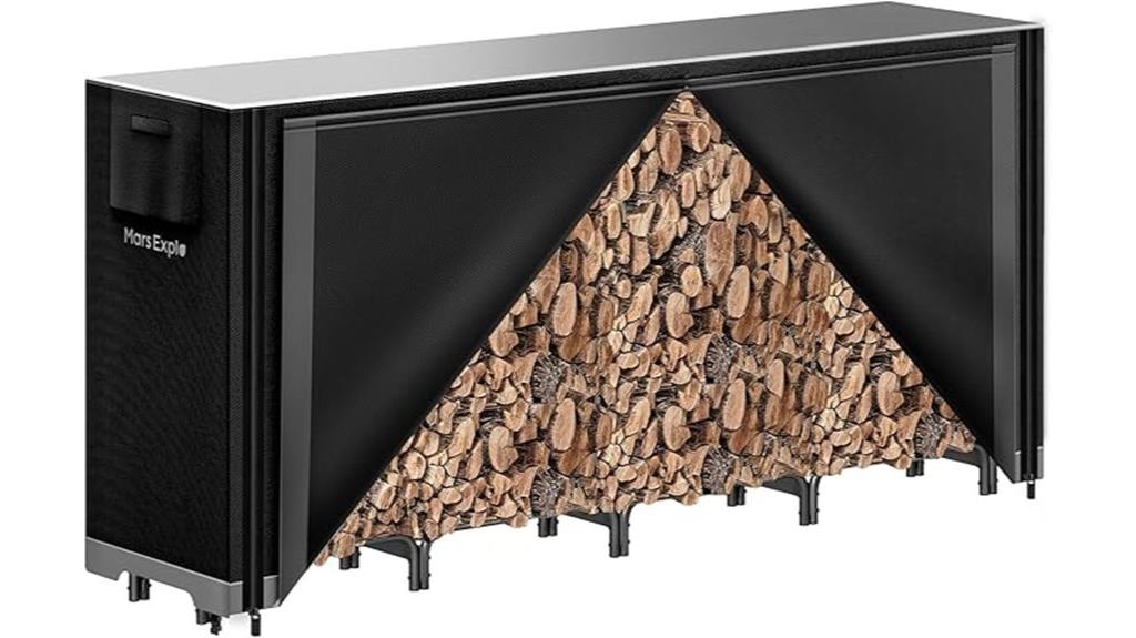 eight foot firewood rack
