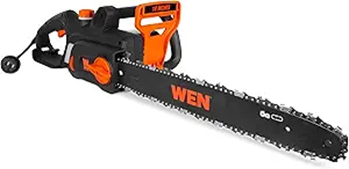 electric corded chainsaw