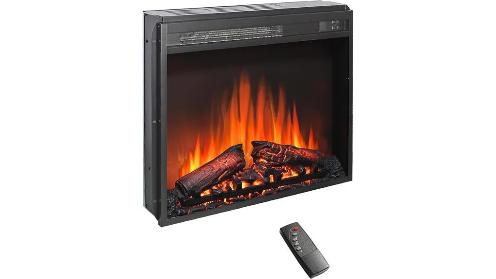 electric fireplace 1400w remote