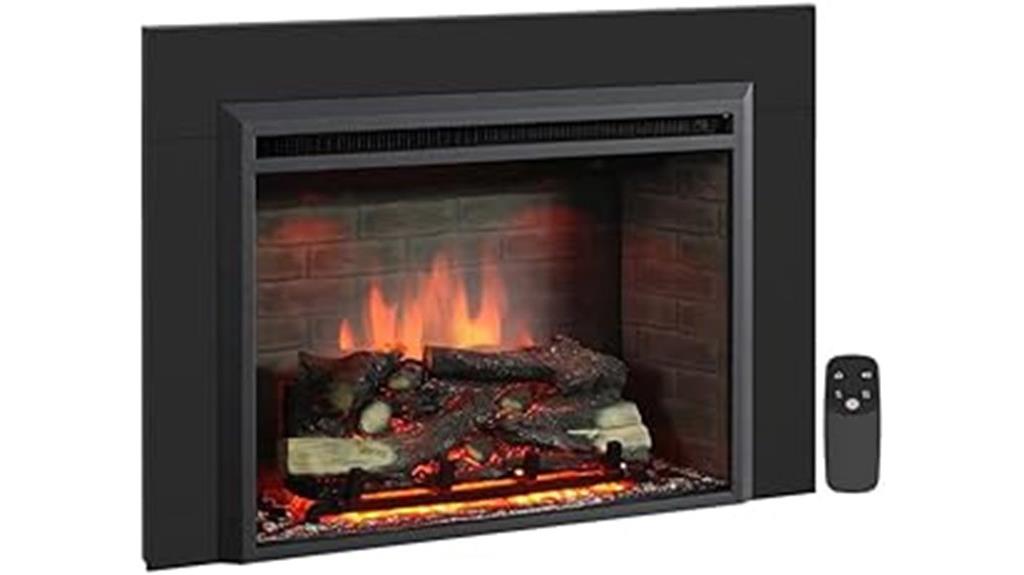 electric fireplace insert with remote