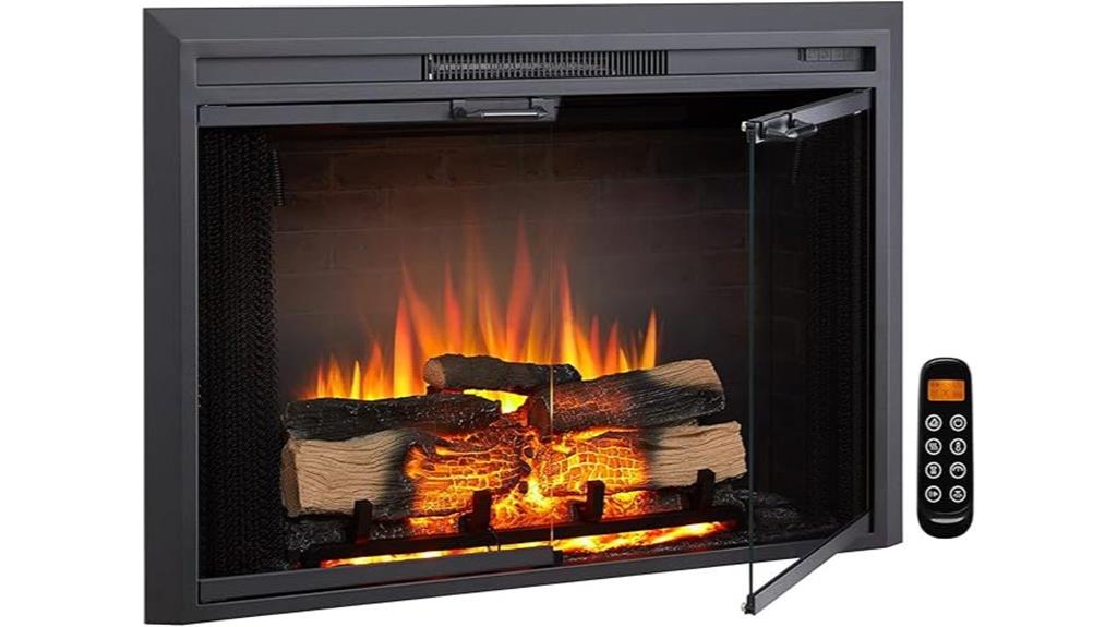 electric fireplace insert with remote