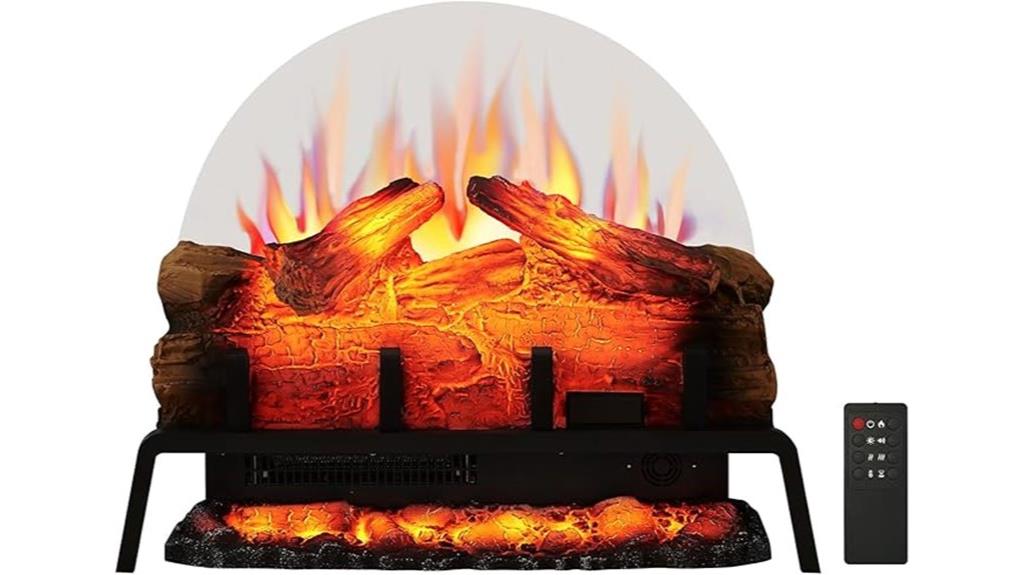 electric fireplace log insert