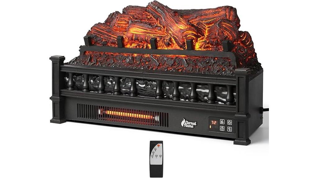 electric fireplace logs remote