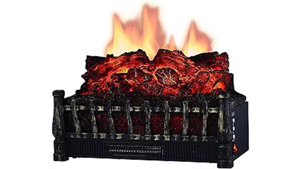 electric log flame projection