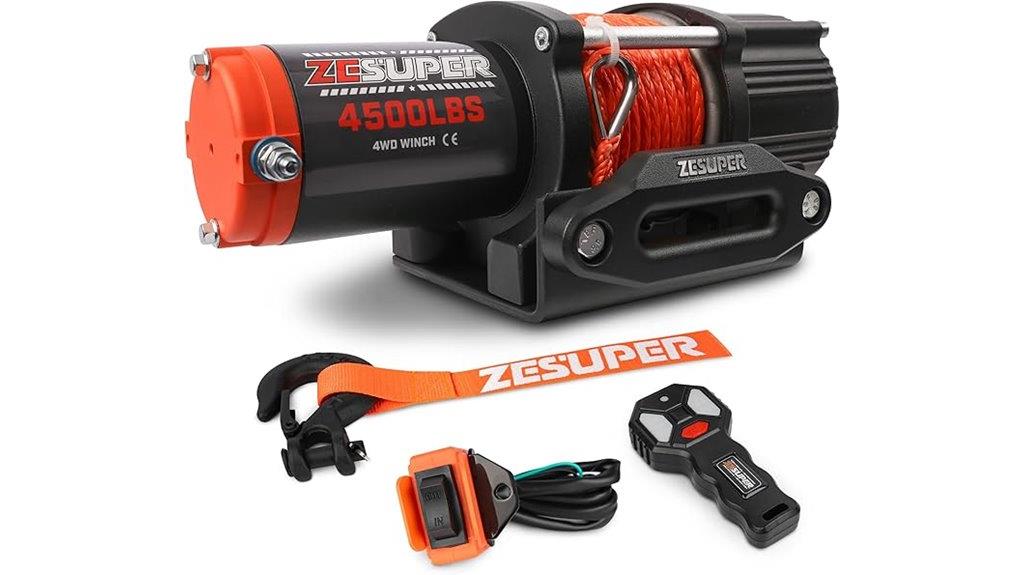 electric winch with remote