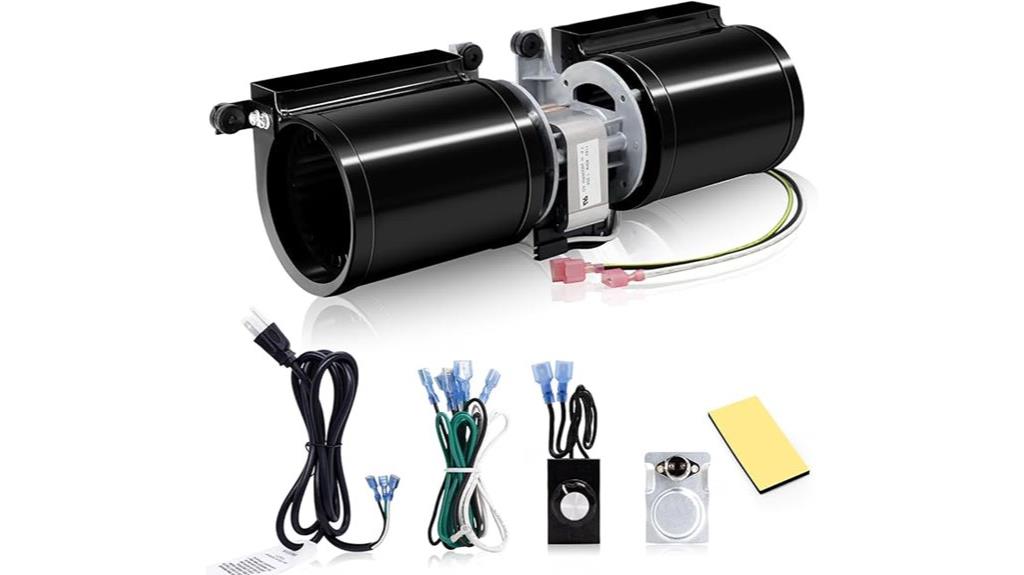 fireplace blower fan kit