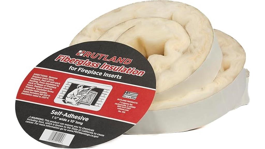 fireplace fiberglass insulation