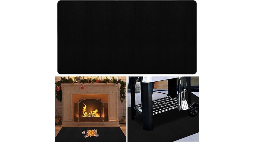 fireproof fireplace and grill mat