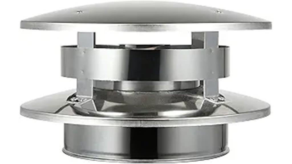 flat stainless rain cap