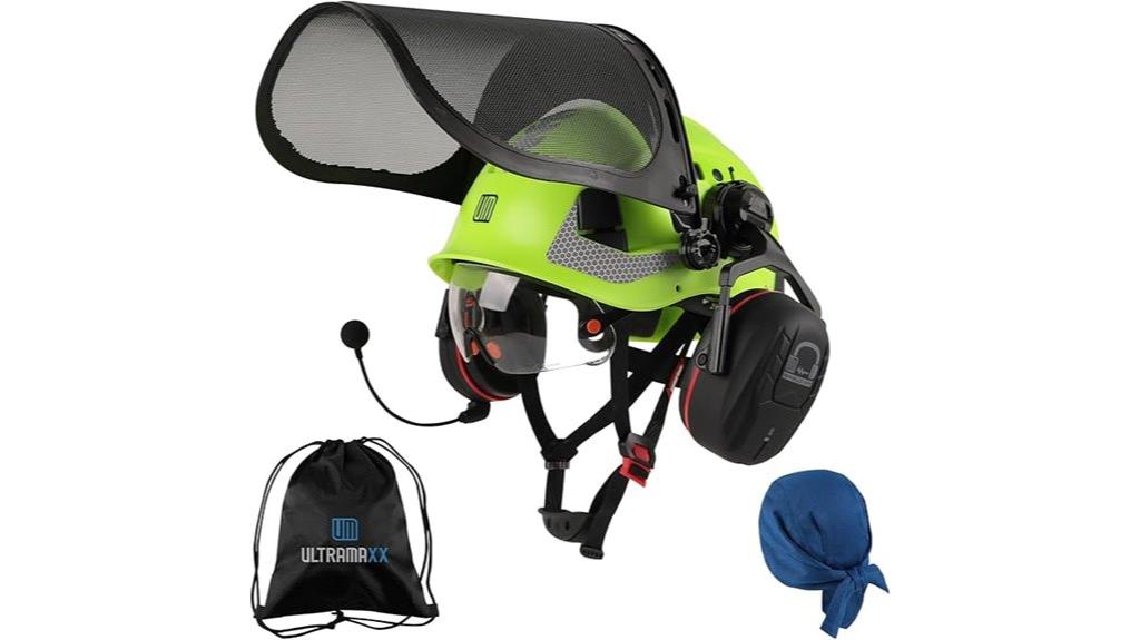 forestry helmet with ear protection