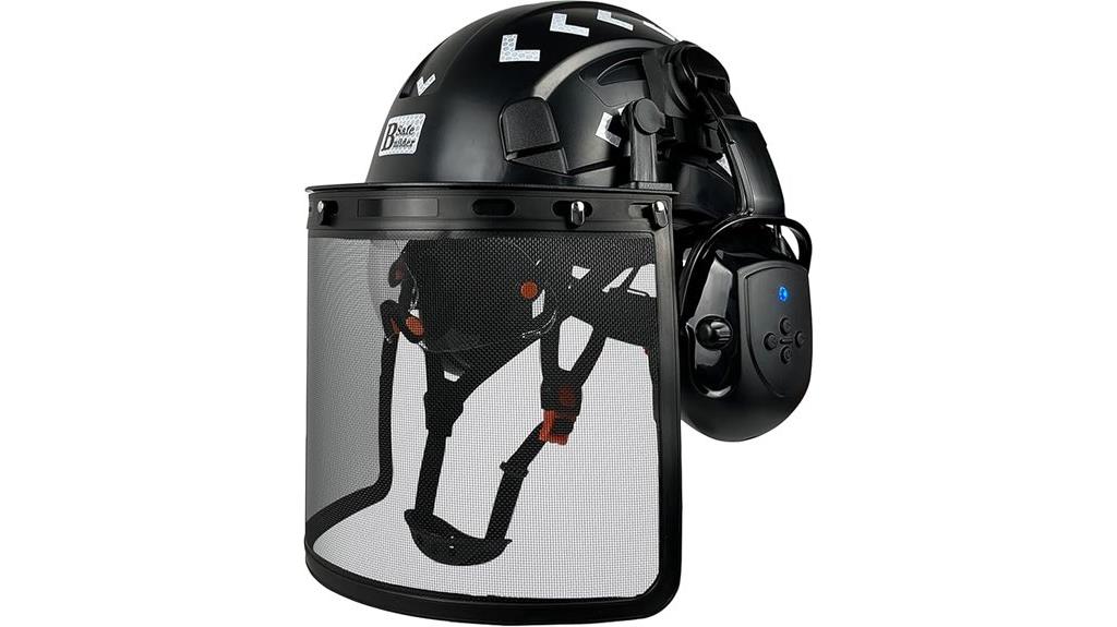 forestry helmet with visor