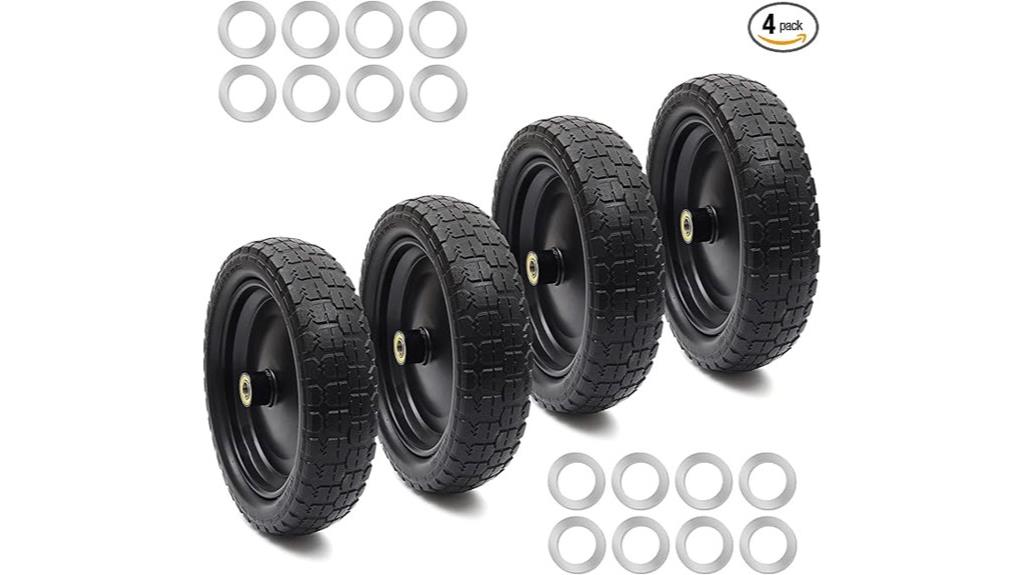 four flat free tires