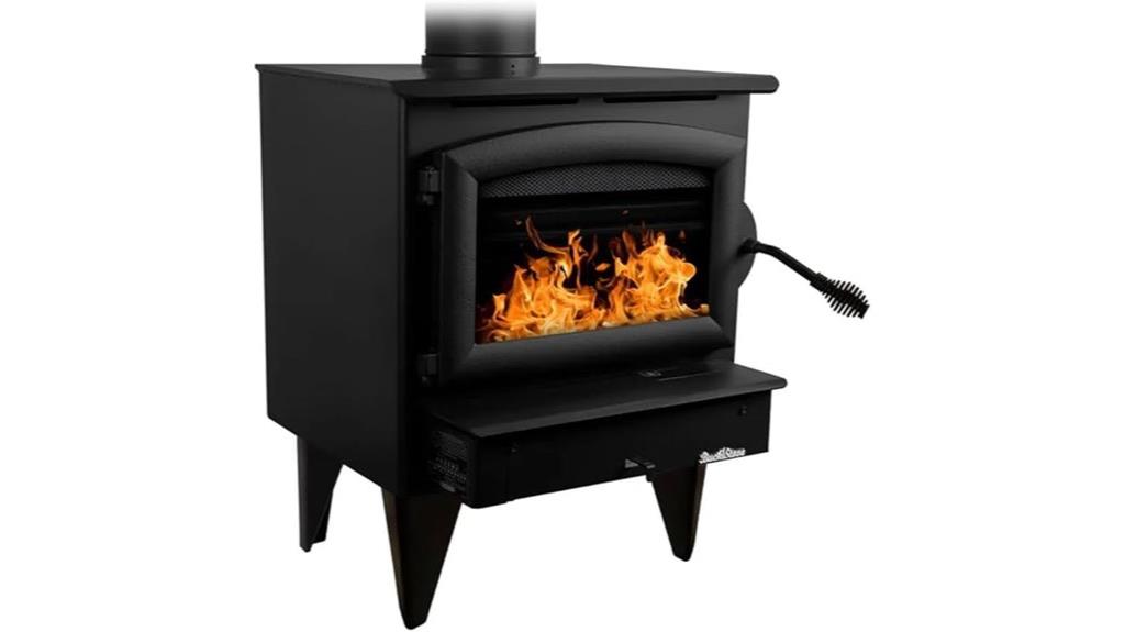 freestanding wood burning stove