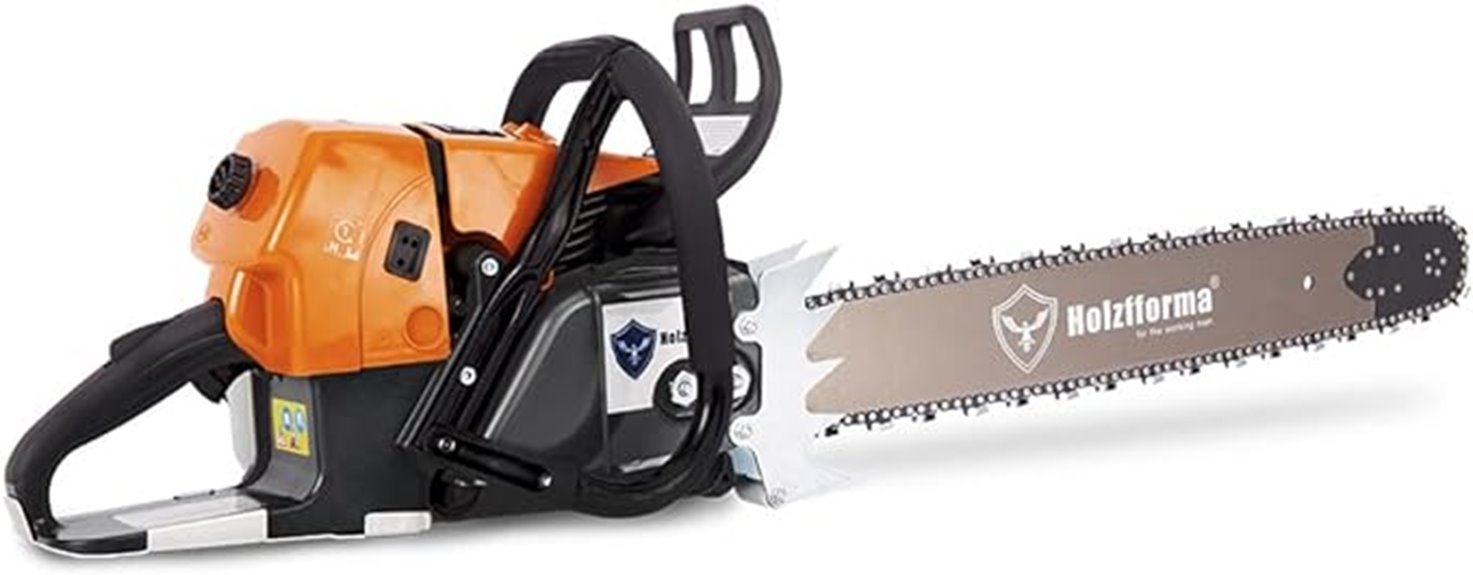 gas chain saw with 28 inch bar