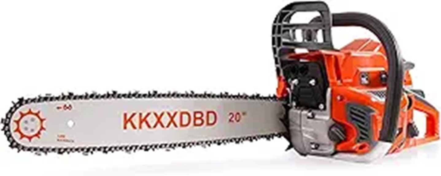 gas powered 20 inch chainsaw