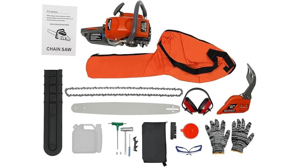gas powered 60cc chainsaw