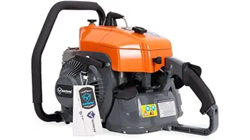 gas powered chainsaw head