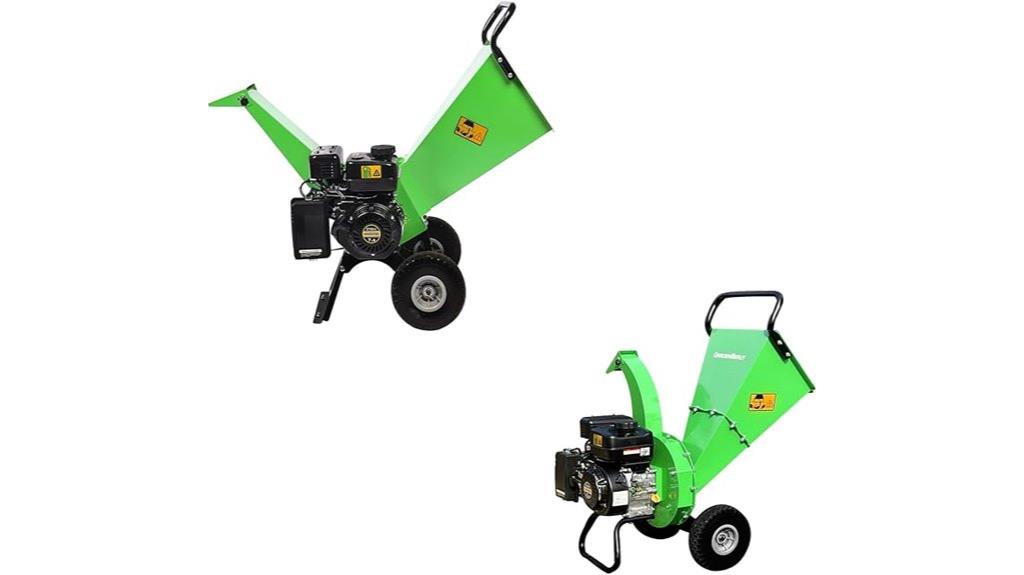 gas powered wood shredder