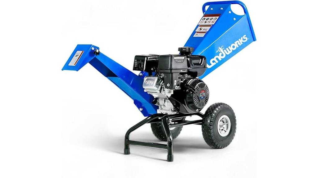 gas powered wood shredder