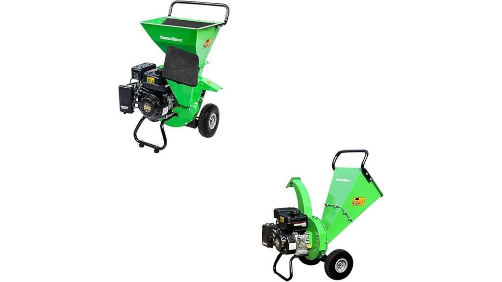 gas powered wood shredder