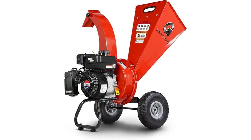 gas powered wood shredder