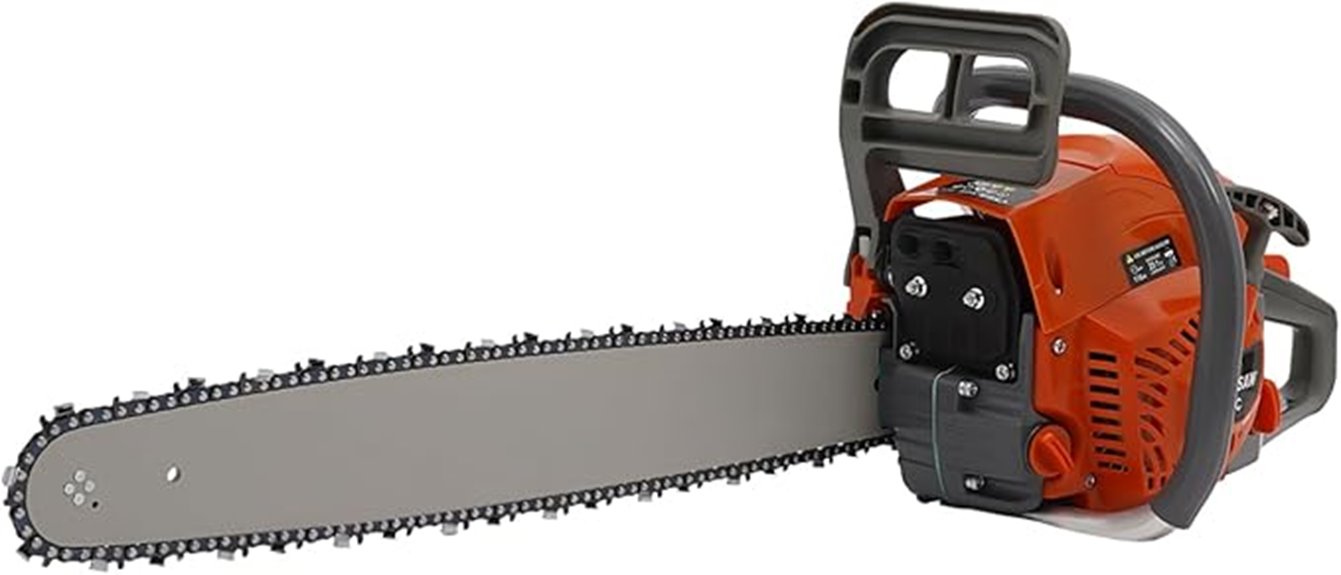 gasoline chain saw 22 inch