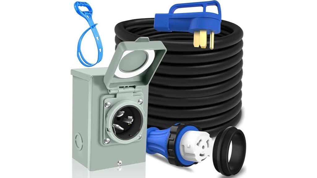 generator cord and power inlet
