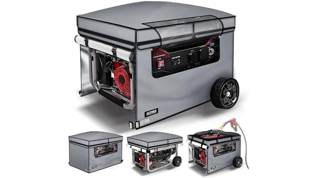 gray waterproof generator tent