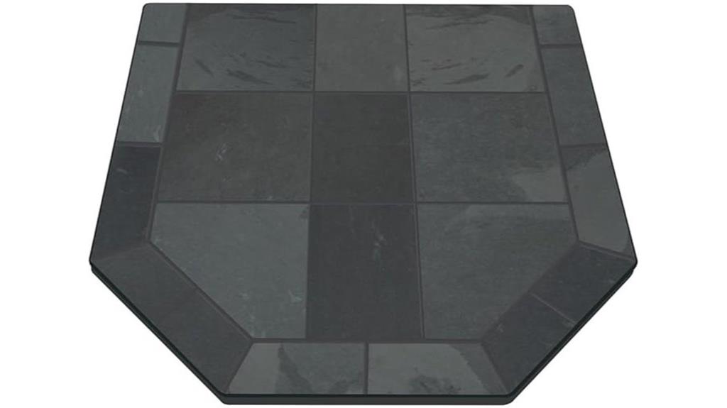 grey slate hearth pad