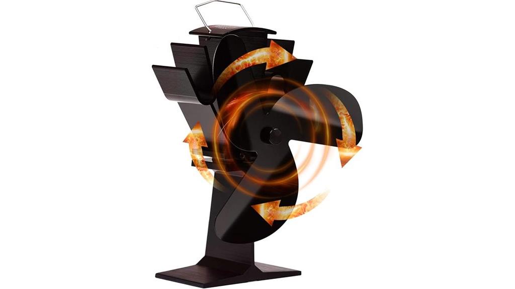 heat powered stove fan