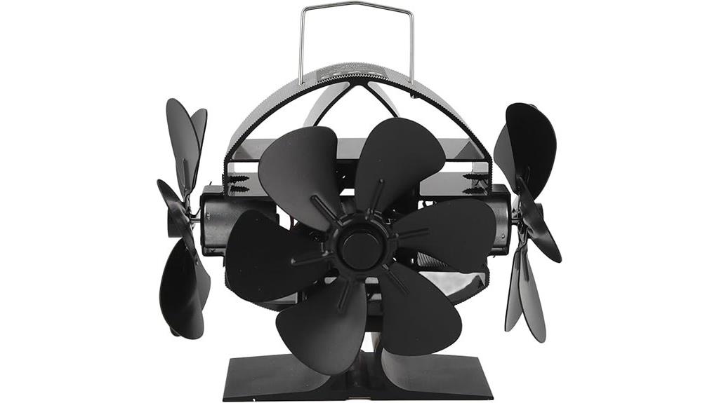 heat powered wood stove fan