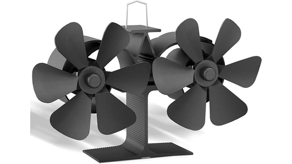 heat powered wood stove fan