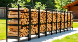 heavy duty 12 foot firewood racks